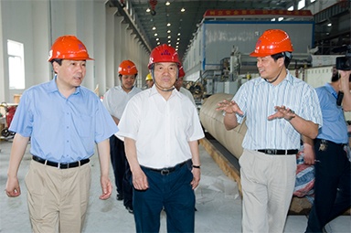 2007年5月25日，時(shí)任全國政協(xié)常委、經(jīng)濟(jì)委員會副主任、中國包裝聯(lián)合會會長石萬鵬一行來公司視察